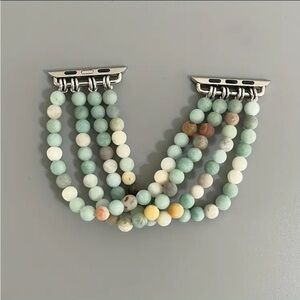 New!!!! Green Frosted Stone Stretch Elastic Watch Band.